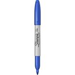 Marker permanent, varf fin 0.9mm, techno blue, Sharpie Fine Point