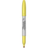 Marker permanent, varf fin 0.9mm, galben, Sharpie Fine Point