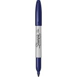 Marker permanent, varf fin 0.9mm, navy, Sharpie Fine Point