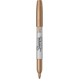 Marker permanent, varf fin 1.4mm, bronze, Sharpie Metallic