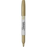 Marker permanent, varf fin 1.4mm, auriu, Sharpie Metallic