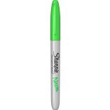Marker permanent, varf fin 1.4mm, verde neon, Sharpie Neon