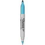 Marker permanent, 2 capete, varf fin 0.5/0.9mm, turcoaz, Sharpie Twin Tip