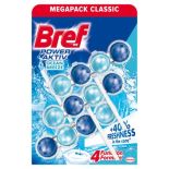 Odorizant pentru vasul toaletei, 3 buc x 50g/pachet, aktiv ocean, Bref