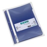 Dosar plastic cu sina si perforatii, bleumarin, Exxo