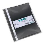 Dosar plastic cu sina si perforatii, negru, Exxo