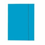 Mapa carton A4, cu elastic, albastru deschis, Esselte Economy