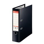 Biblioraft plastifiat int-ext A4, 80mm, negru, Esselte NO.1 Vivida Plus