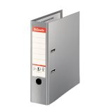 Biblioraft plastifiat int-ext A4, 80mm, gri, Esselte NO.1 Vivida Plus
