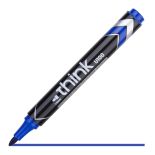 Marker permanent, varf rotund 1.5mm, albastru, Deli