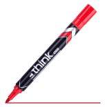 Marker permanent, varf rotund 1.5mm, rosu, Deli