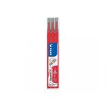 Rezerva pentru roller, varf needle point 0.5mm, 3 buc/set, rosu, Pilot Frixion Point