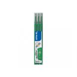 Rezerva pentru roller, varf needle point 0.5mm, 3 buc/set, verde, Pilot Frixion Point