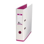 Biblioraft plastifiat int-ext A4, 80mm, alb/roz, Elba MyColour