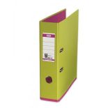 Biblioraft plastifiat int-ext A4, 80mm, verde/mov, Elba MyColour