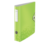 Biblioraft polyfoam A4, 50mm, 180 grade, verde metalizat, Leitz Active WOW