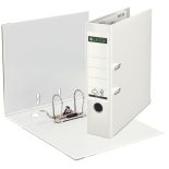 Biblioraft plastifiat A4, 80mm, 180 grade, alb, Leitz