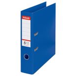 Biblioraft plastifiat int-ext A4, 75mm, albastru, Esselte Standard No.1