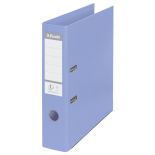 Biblioraft plastifiat int-ext A4, 75mm, albastru deschis, Esselte Standard No.1 Solea
