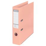 Biblioraft plastifiat int-ext A4, 75mm, piersica, Esselte Standard No.1 Solea