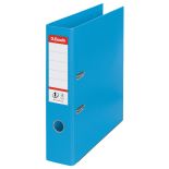 Biblioraft plastifiat int-ext A4, 75mm, albastru deschis, Esselte Standard No.1