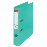 Biblioraft plastifiat int-ext A4, 50mm, verde deschis, Esselte Standard No.1