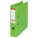 Biblioraft plastifiat int-ext A4, 75mm, verde, Esselte Standard No.1 Vivida