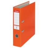 Biblioraft plastifiat A4, 75mm, portocaliu, Esselte Economy