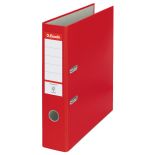 Biblioraft plastifiat A4, 75mm, rosu, Esselte Economy