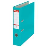 Biblioraft plastifiat A4, 75mm, turcoaz, Esselte Economy