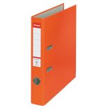 Biblioraft plastifiat A4, 50mm, portocaliu, Esselte Economy