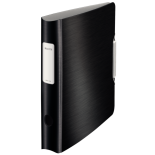 Biblioraft polyfoam A4, 50mm, 180 grade, negru satin, Leitz Active Style