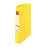 Caiet mecanic A4, 4 inele/R25mm, 42mm, galben, Esselte Standard Vivida