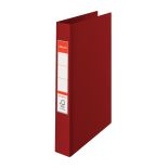 Caiet mecanic A4, 2 inele/R25mm, 42mm, visiniu, Esselte Standard