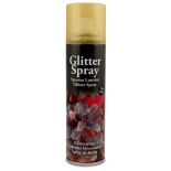 Spray glitter (cu sclipici), 100ml, auriu, Meyco