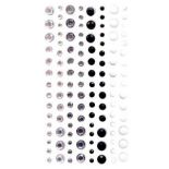 Strasuri/pietre adezive, Ø 3/4/5/6mm, 120 buc/set, glam rock, Dp Craft