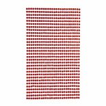Strasuri/pietre adezive, Ø 3mm, 806 buc/set, rosu, Dp Craft
