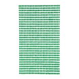 Strasuri/pietre adezive, Ø 3mm, 806 buc/set, verde, Dp Craft