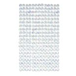 Strasuri/pietre adezive, Ø 6mm, 260 buc/set, cristal iridiscent, Dp Craft