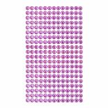Strasuri/pietre adezive, Ø 6mm, 260 buc/set, roz, Dp Craft