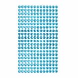 Strasuri/pietre adezive, Ø 6mm, 260 buc/set, bleu, Dp Craft