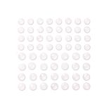 Strasuri/pietre adezive cu sclipici, Ø 8/10mm, 60 buc/set, cristal, Dp Craft