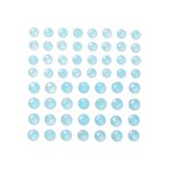 Strasuri/pietre adezive cu sclipici, Ø 8/10mm, 60 buc/set, bleu, Dp Craft