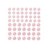 Strasuri/pietre adezive, Ø 8/10mm, 60 buc/set, piersica, Dp Craft
