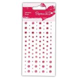 Strasuri/pietre adezive, diferite dimensiuni, 104 buc/set, roz, Papermania