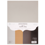 Carton colorat A4, 220 g/mp, 20 coli/set, nuante pamantii, Dp Craft