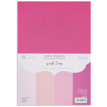 Carton colorat A4, 220 g/mp, 20 coli/set, nuante de roz, Dp Craft