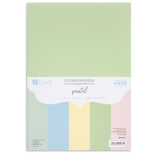 Carton colorat A4, 220 g/mp, 20 coli/set, diferite culori pastelate, Dp Craft