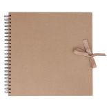 Album scrapbooking 30.5x30.5cm, coperti cartonate 3mm, 40 coli 200g/mp, kraft/maro, Dp Craft