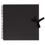 Album scrapbooking 30.5x30.5cm, coperti cartonate 3mm, 40 coli 200g/mp, negru, Dp Craft
